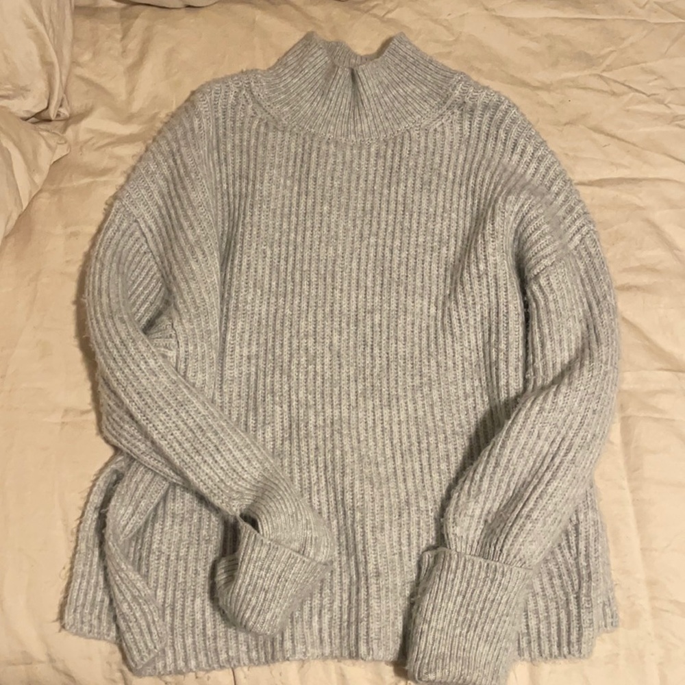 Topshop Grey Turtleneck Sweater